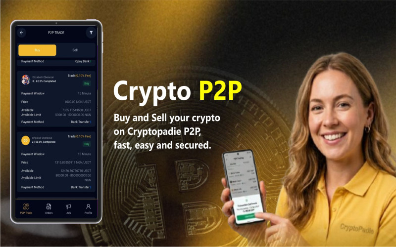 🤝 Cryptopadie P2P Trading: Buy & Sell Crypto Securely